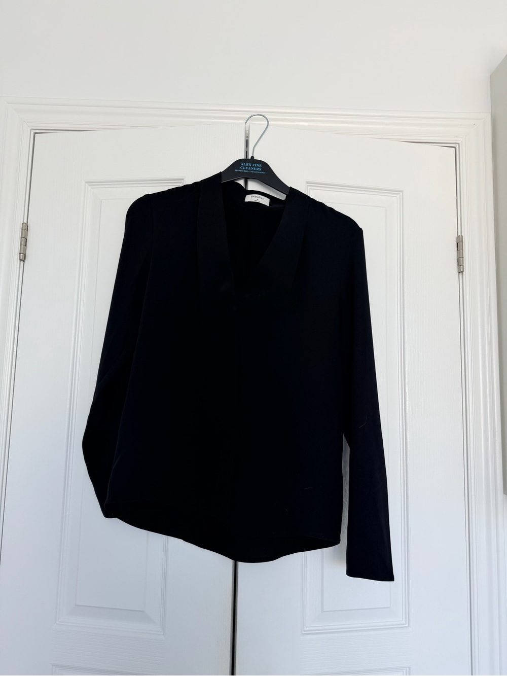 Babaton Black Button Down Shirt